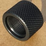 5/8-24 Black Knurled 7/8 OD x 5/8 Long Thread Protector 308