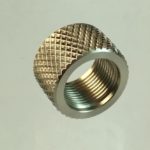 XP Glock 9mm Stainless 1/2-28 Knurled 11mm long Thd Protector AR-15 SKU 932