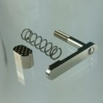 AR-15 Stainless Xtreme Precision Mag Catch w/spring & Diamond Pattern Button SKU 952